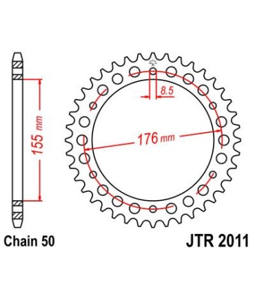 SPROCKET REAR 46T 530