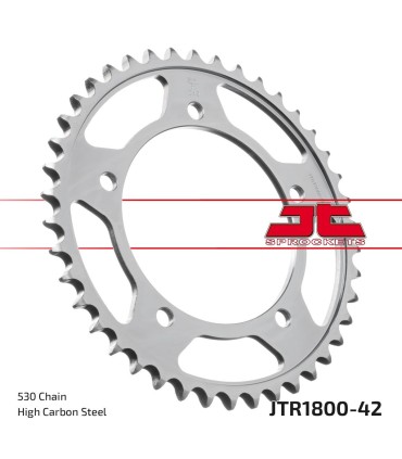 SPROCKET REAR 42T 530 BLK