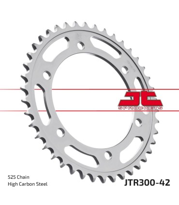 SPROCKET REAR T42 525 BLK