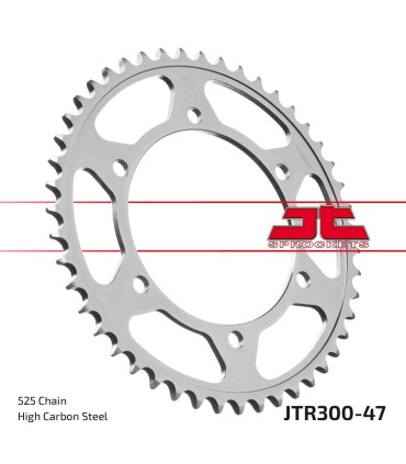 SPROCKET REAR 47T 525 BLK