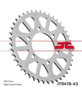 SPROCKET REAR 43T 520 BLK