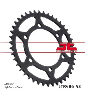 SPROCKET REAR 43T 520 BLK