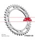 SPROCKET REAR 38T 530 BLK