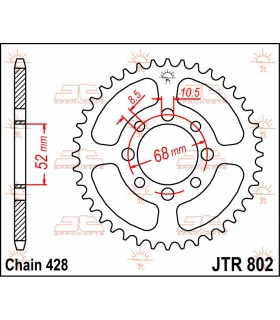 SPROCKET REAR 48T 428