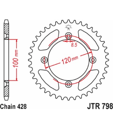SPROCKET RR YAMAHA 46T