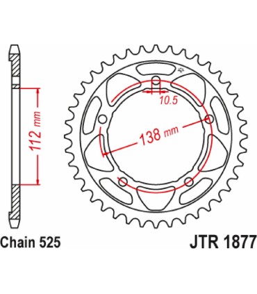 SPROCKET RR YAMAHA 45T