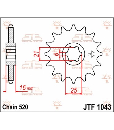 SPROCKET FRONT 14T 520