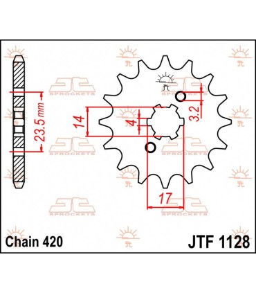 SPROCKET FRONT 11T 420