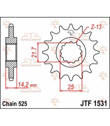 SPROCKET FRONT 15T 525