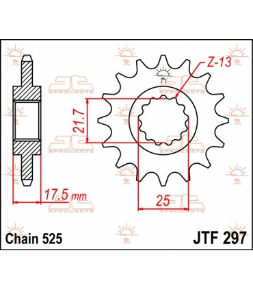 SPROCKET FRONT 15T 525