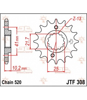 SPROCKET FRONT 14T 520