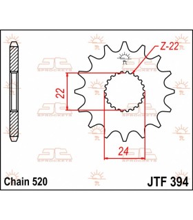 SPROCKET FRONT 17T 520