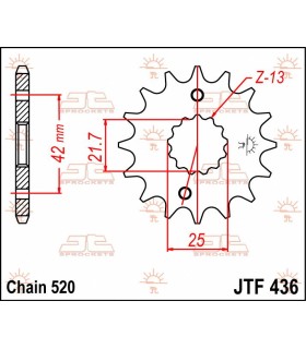 SPROCKET FRONT 13T 520