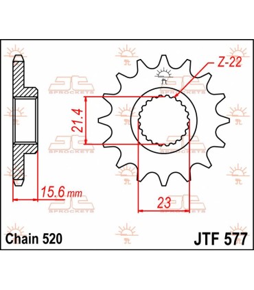 SPROCKET FRONT 14T 520