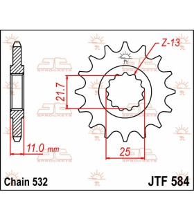 SPROCKET FRONT 15T 532