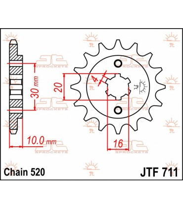 SPROCKET FRONT 13T 520