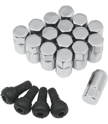 LUG NUT 10MM CHROME 16PK