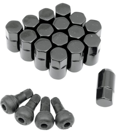 LUG NUT 3/8 BLACK 16PK