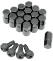 LUG NUT 3/8 BLACK 16PK