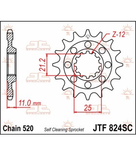 SPROCKET FRONT 14T 520 SC