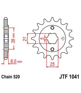 SPROCKET FRONT 14T 520