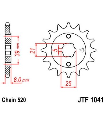 SPROCKET FRONT 14T 520