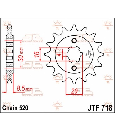 SPROCKET FRONT 12T 520
