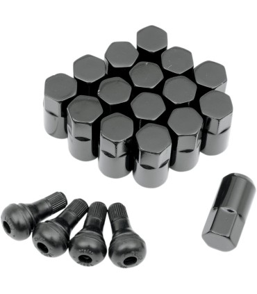 LUG NUT 12X1.25 BLK 16PK