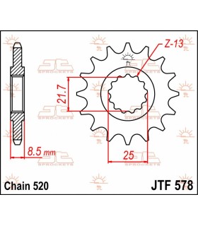 SPROCKET FRONT 15T 520
