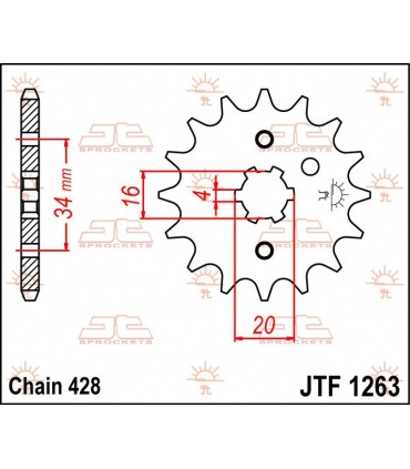 SPROCKET FRONT 17T 428