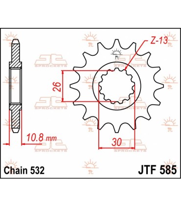 SPROCKET FRONT 17T 532