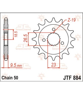SPROCKET FRONT 21T 530