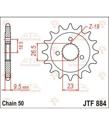 SPROCKET FRONT 21T 530