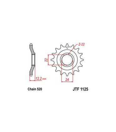 SPROCKET FRONT 16T 520