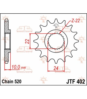 SPROCKET FRONT 13T 520