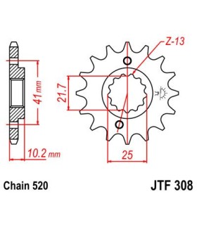 SPROCKET FRONT 16T 520
