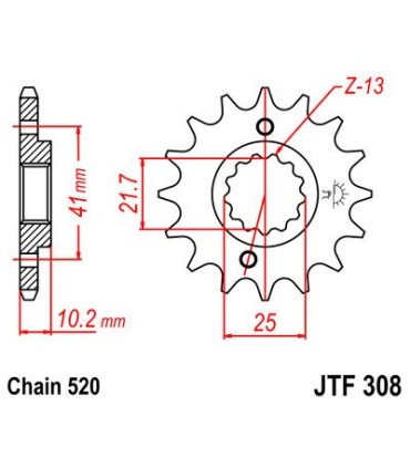 SPROCKET FRONT 16T 520