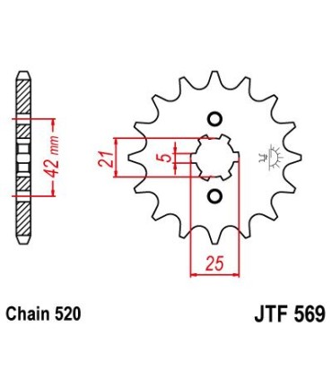 SPROCKET FRONT 18T 520