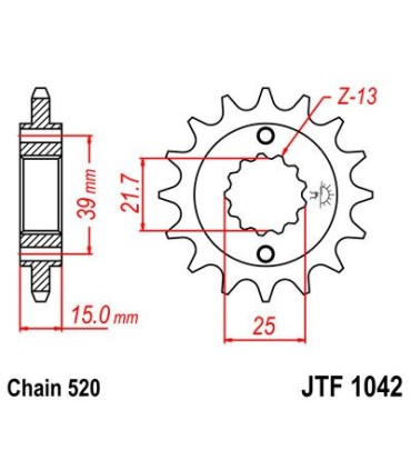 SPROCKET FRONT 16T 520