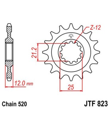 SPROCKET FRONT 16T 520