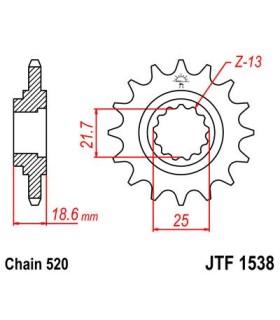 SPROCKET FRONT 13T 520