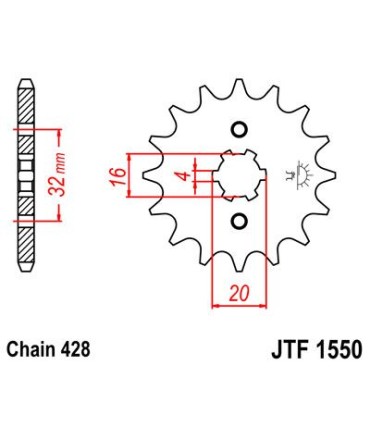 SPROCKET FRONT 13T 428