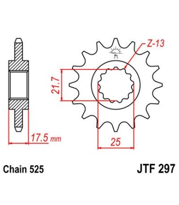 SPROCKET FRONT 15T 525 RU