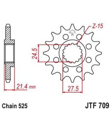 SPROCKET FRONT 16T 525