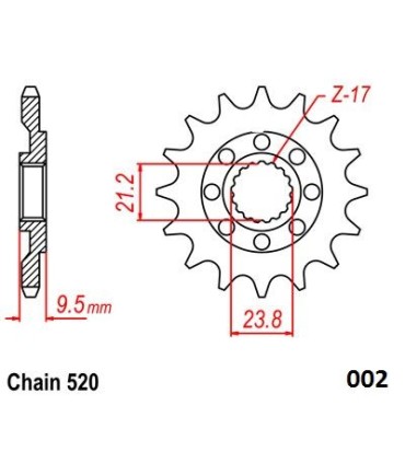 FRONT SPROCKET 520 12T