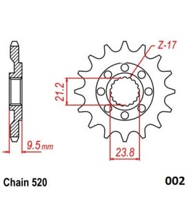 FRONT SPROCKET 520 15T