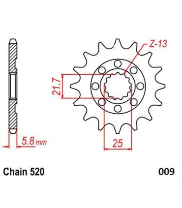 FRONT SPROCKET 520 14T