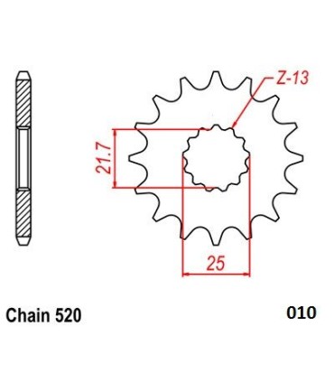 FRONT SPROCKET 520 13T