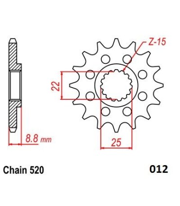 FRONT SPROCKET 520 13T