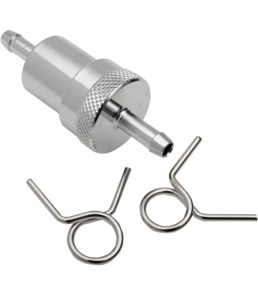 FUEL FILTER 1/4 CHROME